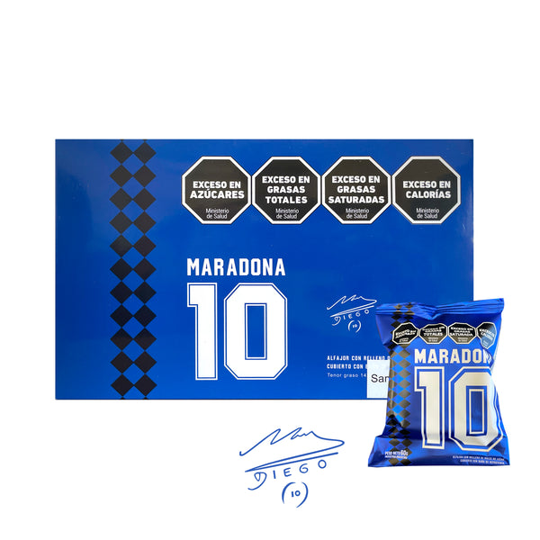 Maradona Alfajor de Chocolate Negro 6u