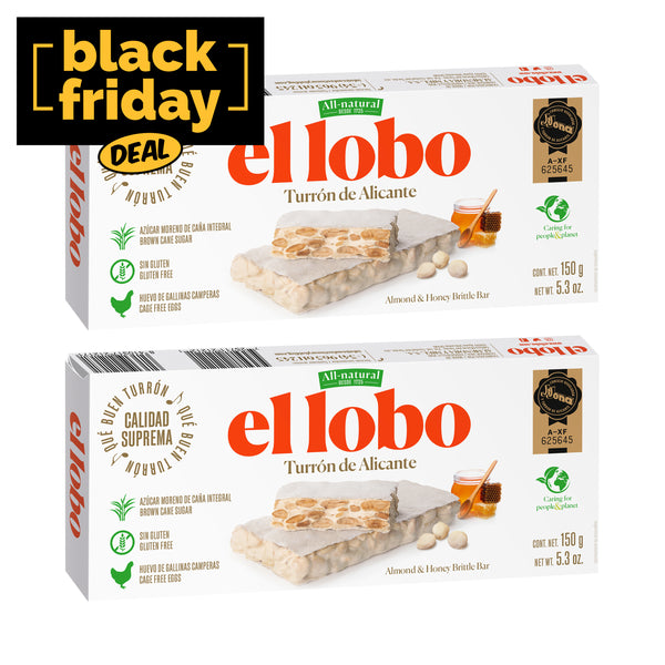 El Lobo Turron de Alicante 150g 2pack (5.2oz)
