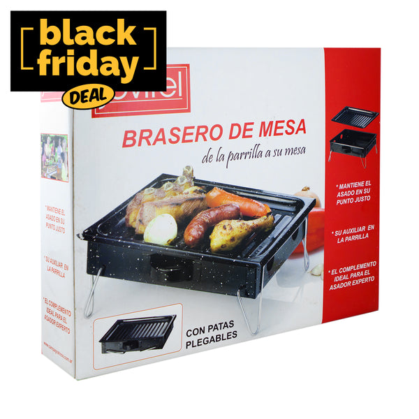 Jovifel Brasero de Mesa Enlozado con Patas Plegables