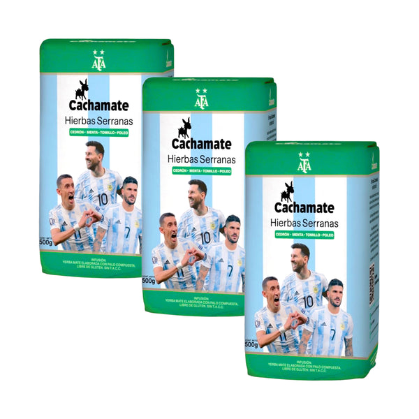 Cachamate Mezcla de Hierbas Serranas Selección Argentina 500g (3Pack)