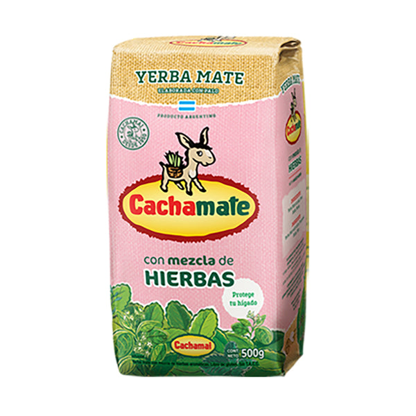 Cachamate Mezcla de Hierbas Hepáticas Yerba Mate 500g