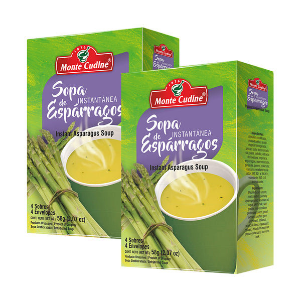 Monte Cudine Sopa de Esparragos Instantanea 58g (2pack)